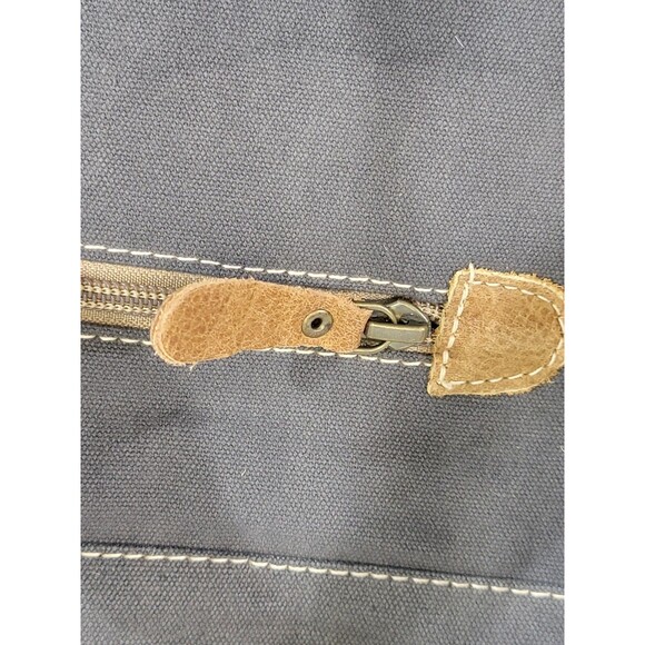 MW Myra Bags Hairon Flap Backpack‎ Purse Shoulder Hand Bag Recycled Canvas EUC - Picture 7 of 12